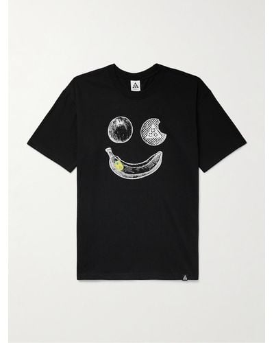 Nike ACG T-Shirt aus "Dri-FIT"-Material mit Print - Schwarz