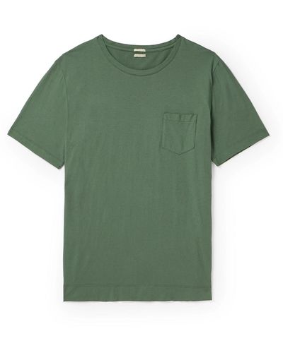 Massimo Alba Panarea Cotton-jersey T-shirt - Green
