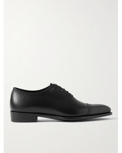 George Cleverley Melvin Cap-toe Leather Oxford Shoes - Black