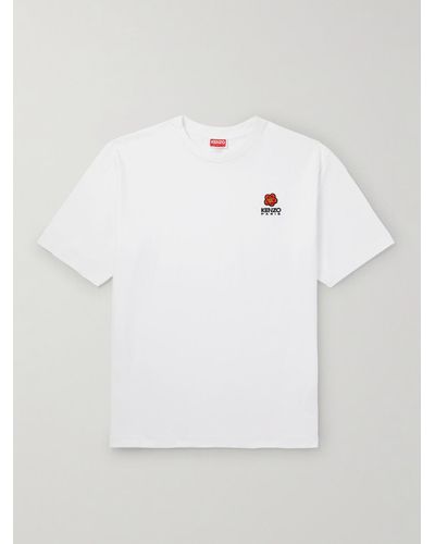 KENZO White Crew Neck T -Shirt mit Logo - Weiß