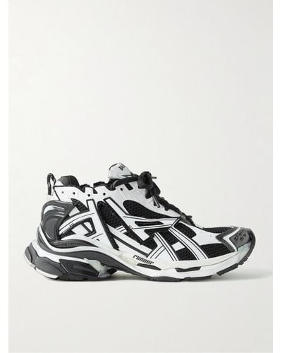 Balenciaga Runner Sneakers aus Nylon und Mesh - Weiß