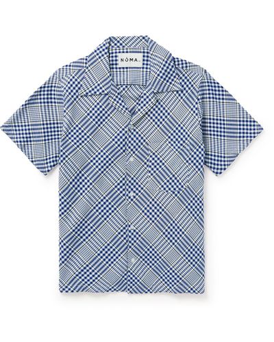 Noma T.D Checked Cotton-flannel Shirt - Blue