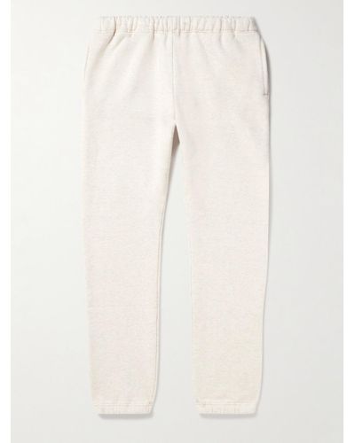 Beams Plus Tapered Cotton-jersey Sweatpants - Natural