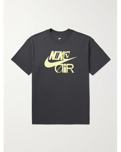 Nike T-shirt in jersey di cotone con logo Sportswear - Blu