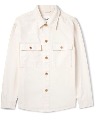 NN07 Roger 1802 Organic Cotton-twill Overshirt - Natural