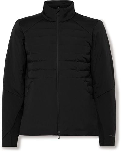 lululemon Down For It All Quilted Primaloft Glydetm And Stretch-jersey Down Jacket - Black