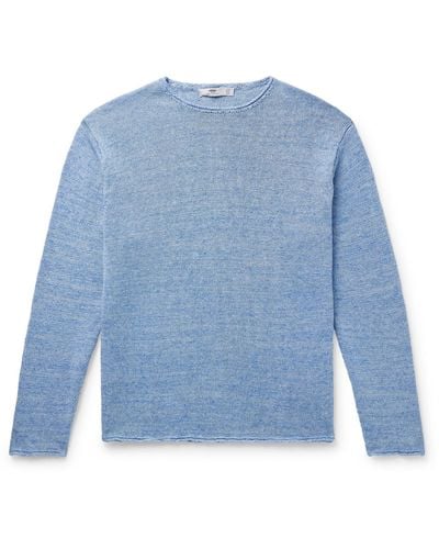 Inis Meáin Linen Sweater - Blue