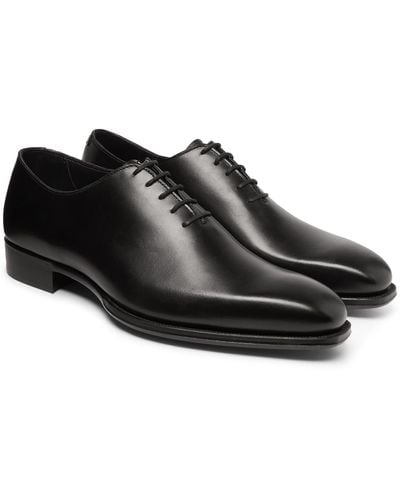 Kingsman + George Cleverley Merlin Whole-cut Leather Oxford Shoes - Black