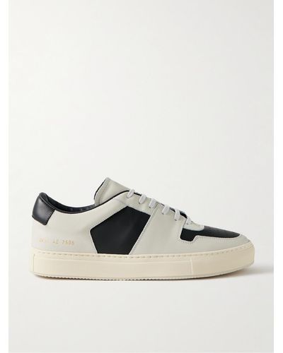 Common Projects Decades Two-tone Leather Trainers - White