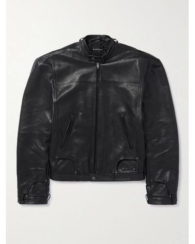 Balenciaga Leather Jacket - Black