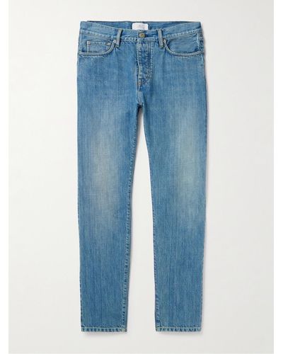 MR P. Slim-fit Organic Selvedge Jeans - Blue