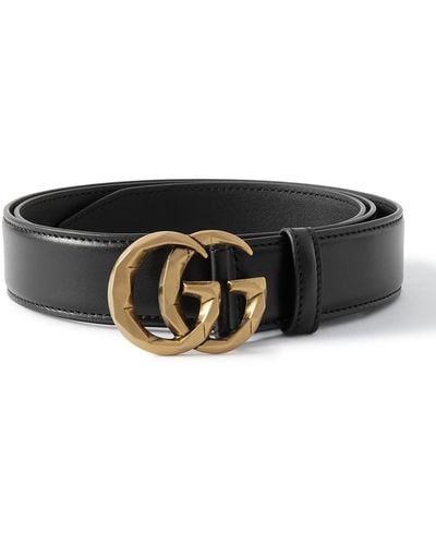 Gucci GG Marmont 3cm Leather Belt - Black