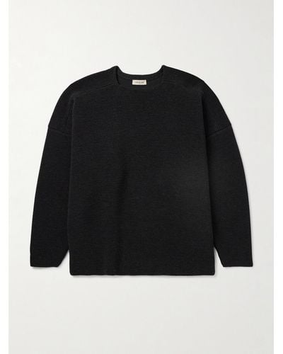 Fear Of God Pullover in lana a coste Ottoman - Nero