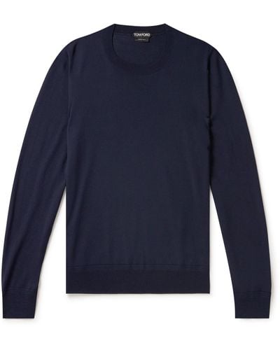 Tom Ford Merino Wool Sweater - Blue