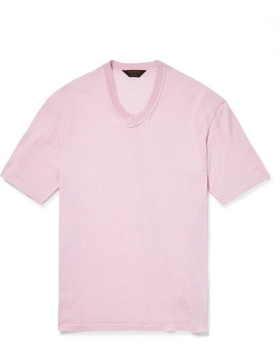 Zegna Wool T-shirt - Pink
