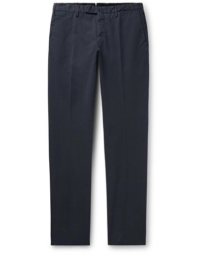 Incotex Venezia 1951 Slim-fit Cotton-blend Twill Pants - Blue