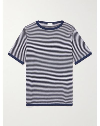 Kingsman Striped Wool T-shirt - Blue