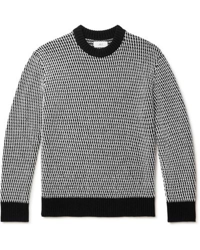 MR P. Wool-jacquard Sweater - Gray