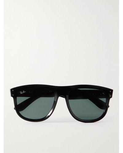 Ray-Ban Occhiali da sole in acetato con montatura D-frame Boyfriend Reverse - Nero