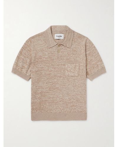 Corridor NYC Pima Cotton Polo Shirt - Natural