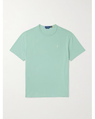 Polo Ralph Lauren T-shirt in jersey di cotone con logo ricamato - Verde