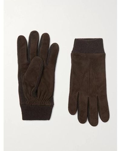Hestra Geoffrey Suede Gloves - Brown