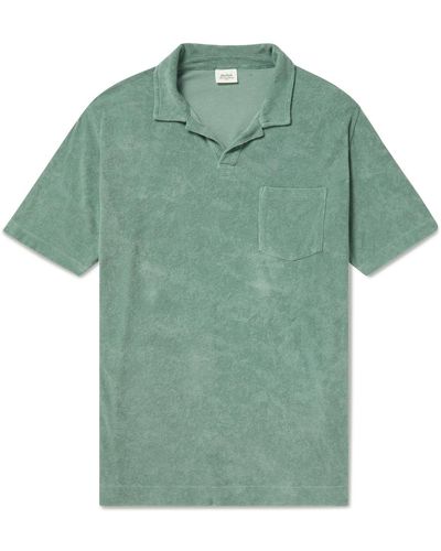 Hartford Cotton-terry Polo Shirt - Green