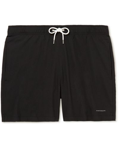 NN07 Jules Straight-leg Mid-length Swim Shorts - Black