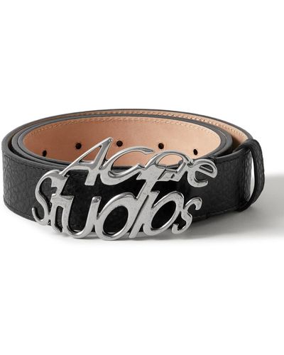 Acne Studios 3cm Full-grain Leather Belt - Black