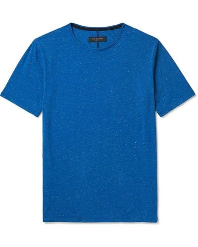 Rag & Bone Nepped Jersey T-shirt - Blue