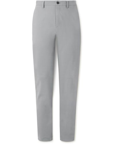 Theory Zaine Straight-leg Precision Ponte Suit Pants - Gray