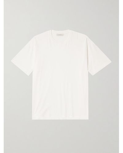 SSAM T-Shirt aus Biobaumwoll-Jersey - Weiß