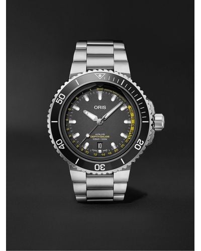 Oris Aquis Depth Gauge Automatic 45.8mm Stainless Steel Watch - Black