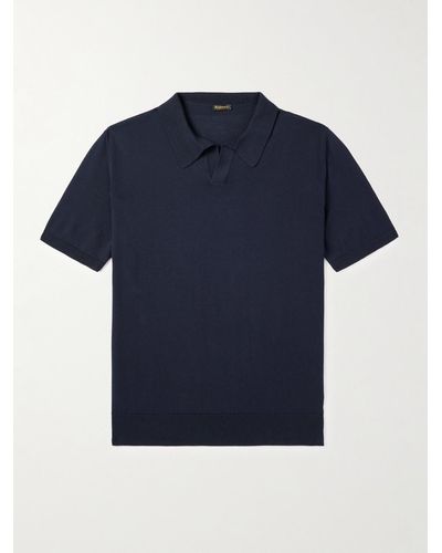 Rubinacci Cotton Polo Shirt - Blue