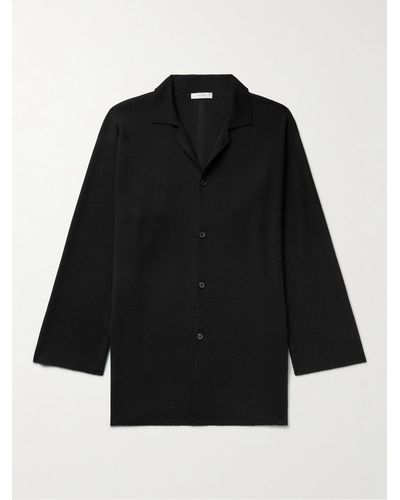 The Row Alagir Cashmere Shirt - Black