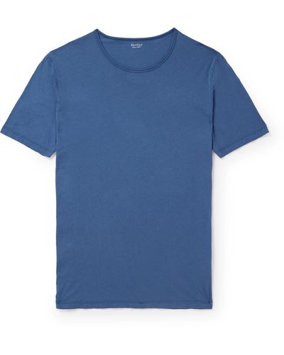 Hartford Cotton-jersey T-shirt - Blue