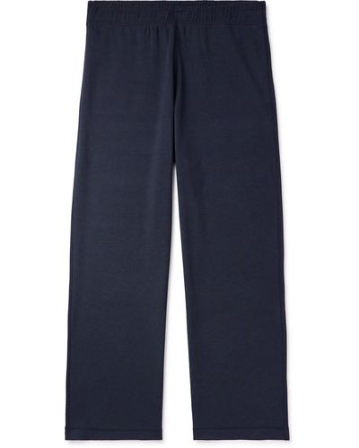 Our Legacy Roman Olympic Straight-leg Stretch-jersey Pants - Blue