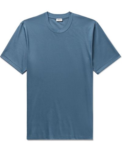 Zimmerli of Switzerland Slim-fit Sea Island Cotton-jersey T-shirt - Blue