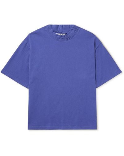 Acne Studios Elco Chain Cotton-jersey T-shirt - Blue