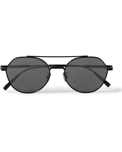 Dior Diorblacksuit R6u Aviator-style Metal Sunglasses