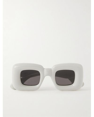 Loewe Inflated Square-frame Acetate Sunglasses - Grey