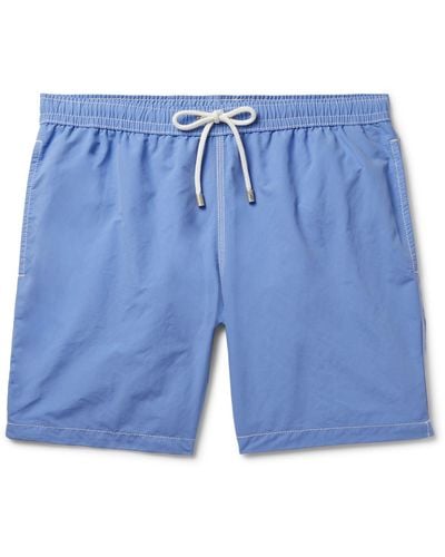 Hartford Mid-length Swim Shorts - Blue