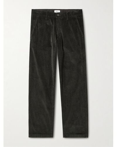 NN07 Bill 1075 Cotton-blend Corduroy Trousers - Black