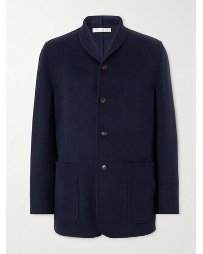 Umit Benan Cashmere Coat - Blue