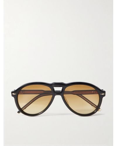 Jacques Marie Mage Valkyrie Aviator-style Acetate Sunglasses - Natural