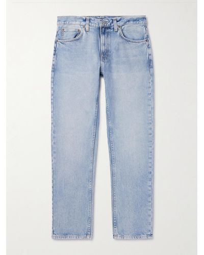 Nudie Jeans Gritty Jackson Straight-leg Jeans - Blue