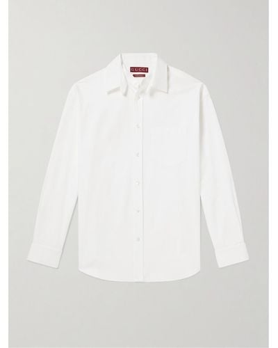 Gucci Cotton-poplin Shirt - White