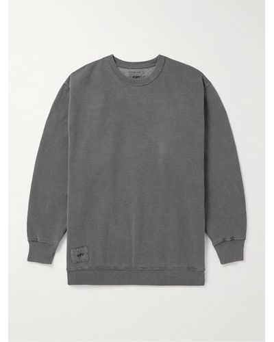 WTAPS Cotton-blend Jersey Sweatshirt - Grey