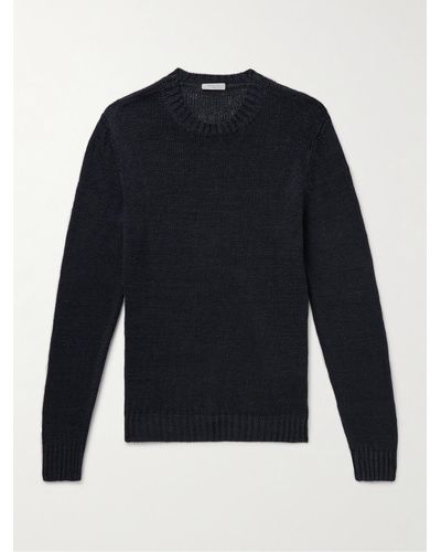 Boglioli Linen Sweater - Blue