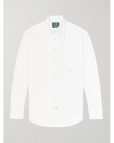 Gitman Vintage Button-down Collar Cotton Oxford Shirt - White